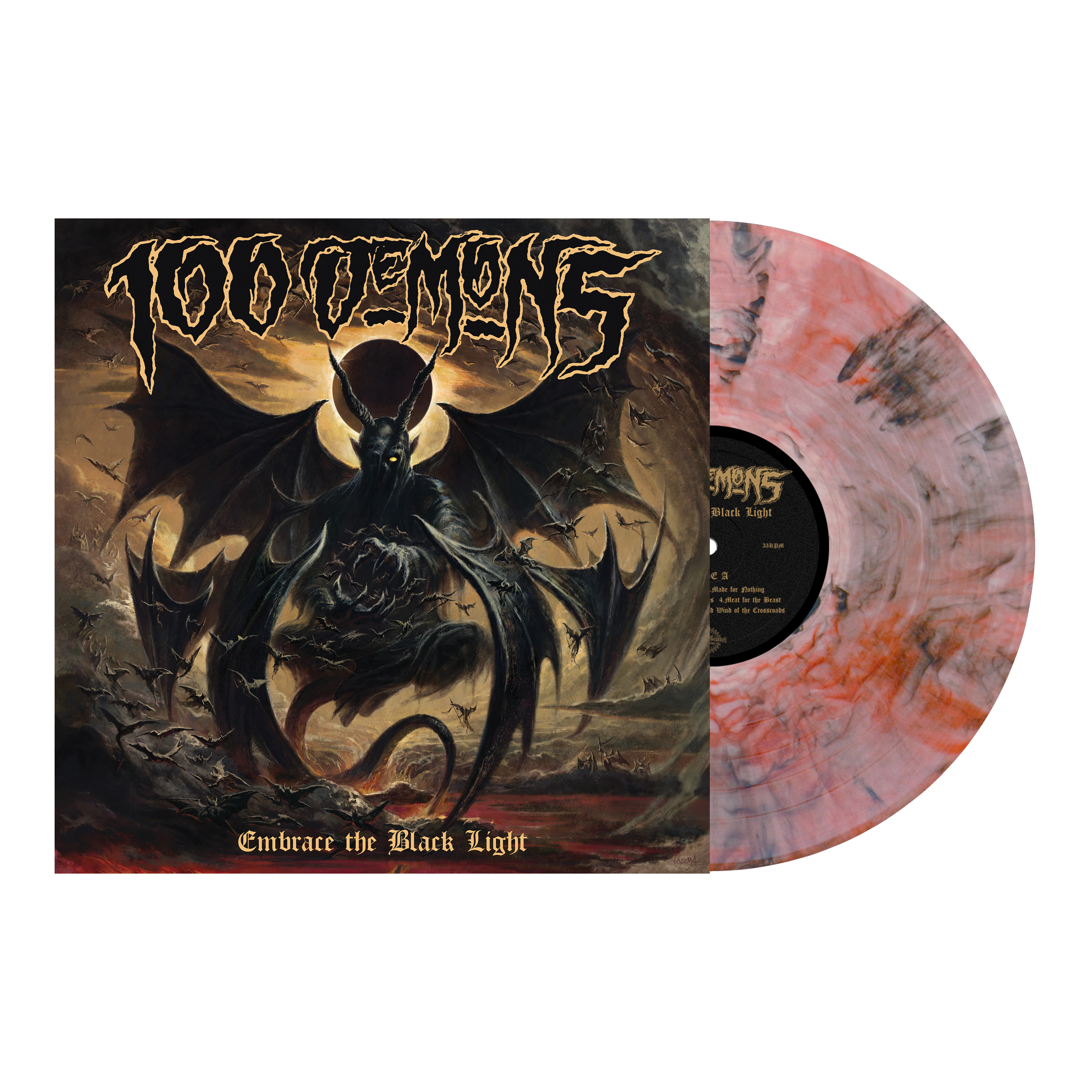 100 Demons 'Embrace The Black Light' LP • Devil Dog Distro
