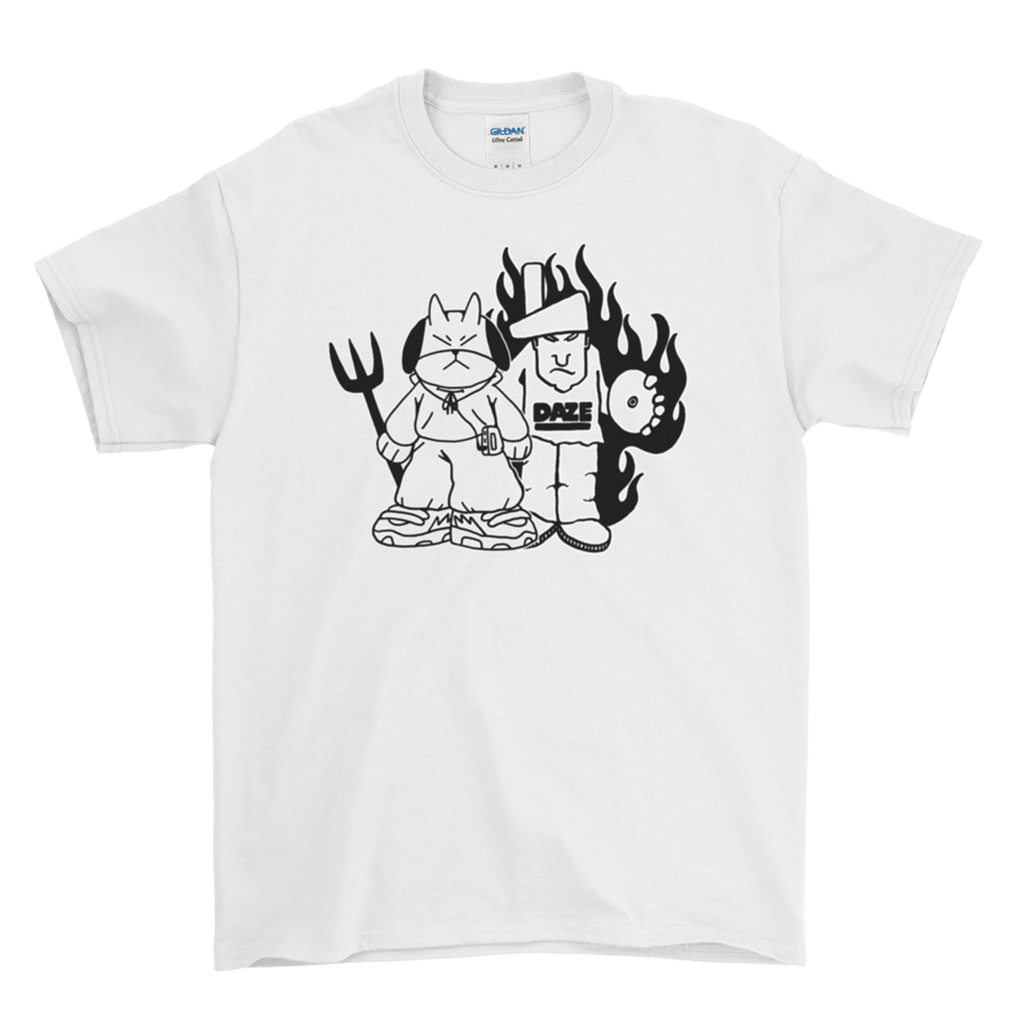 "DAZE & The Dog" White T-Shirt