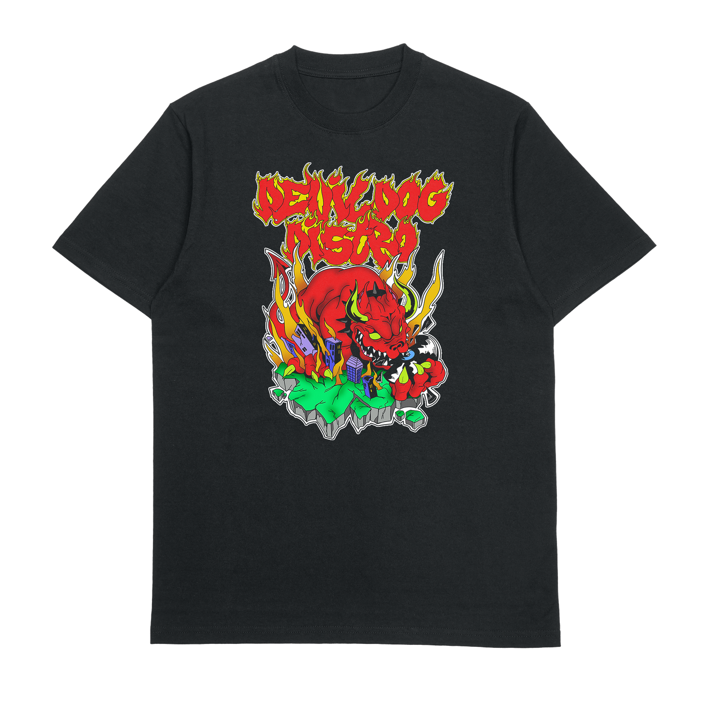 "Demon Devil Dog" Black T-Shirt