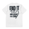 End It "Unpleasant Living" White T-Shirt