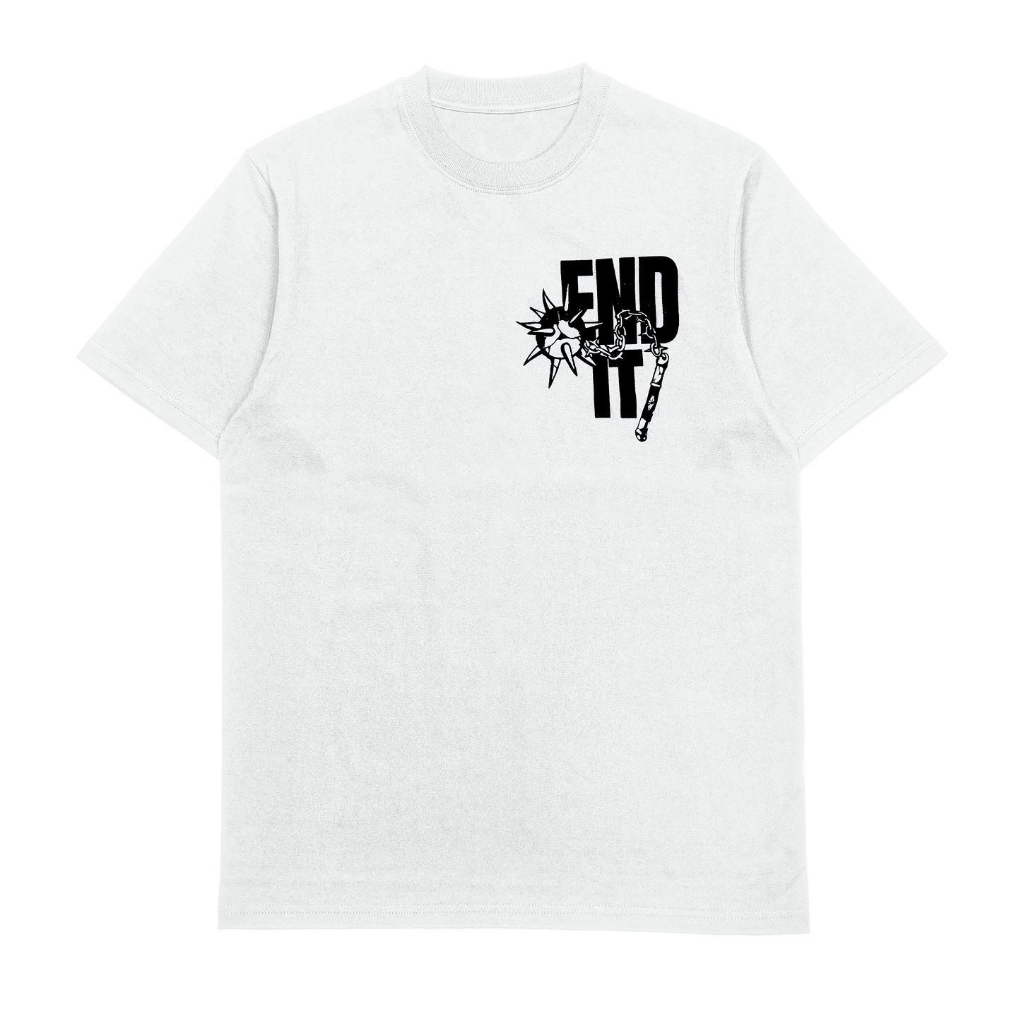 End It "Unpleasant Living" White T-Shirt