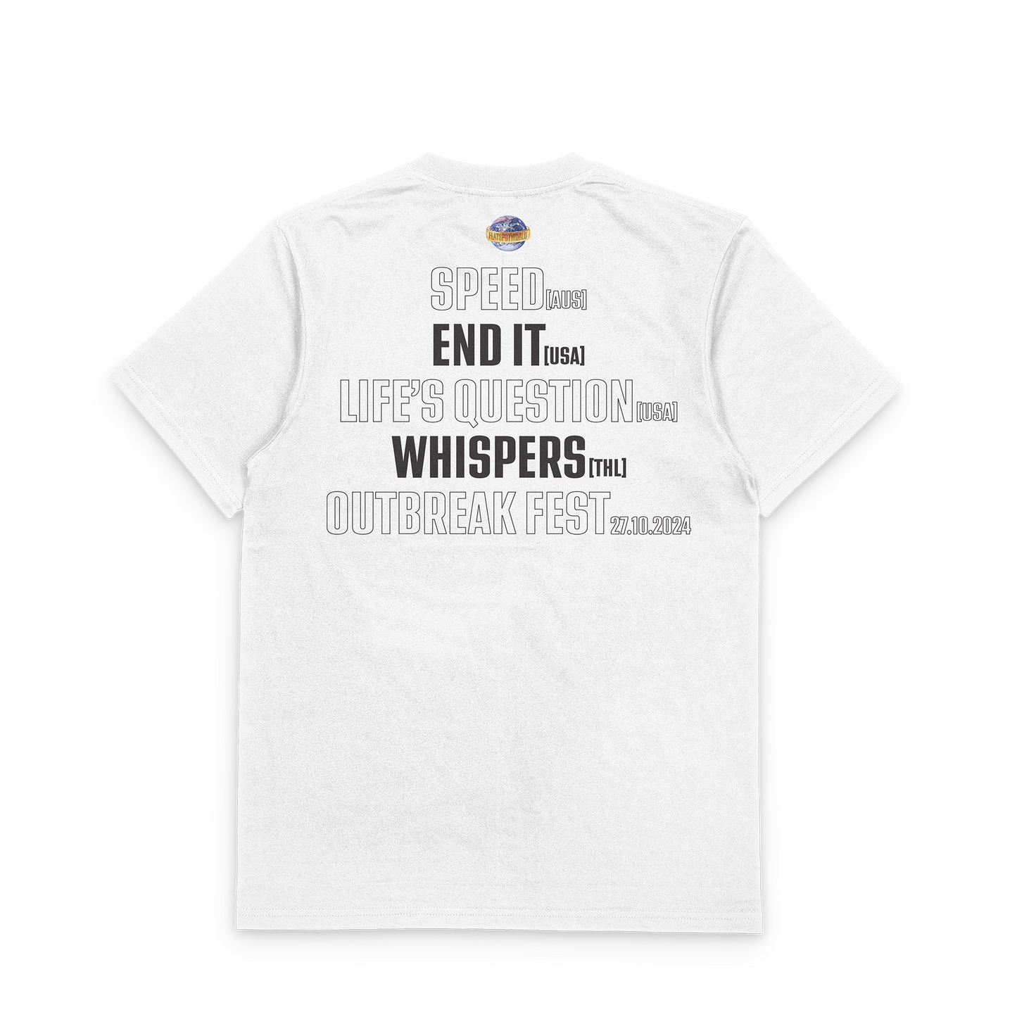 "Flatspot World EU/UK Tour" White T-Shirt