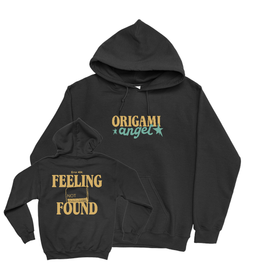 Origami Angel "Feeling Not Found" Hoodie (Black)