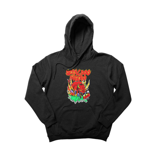 "Demon Devil Dog" Black Hoodie