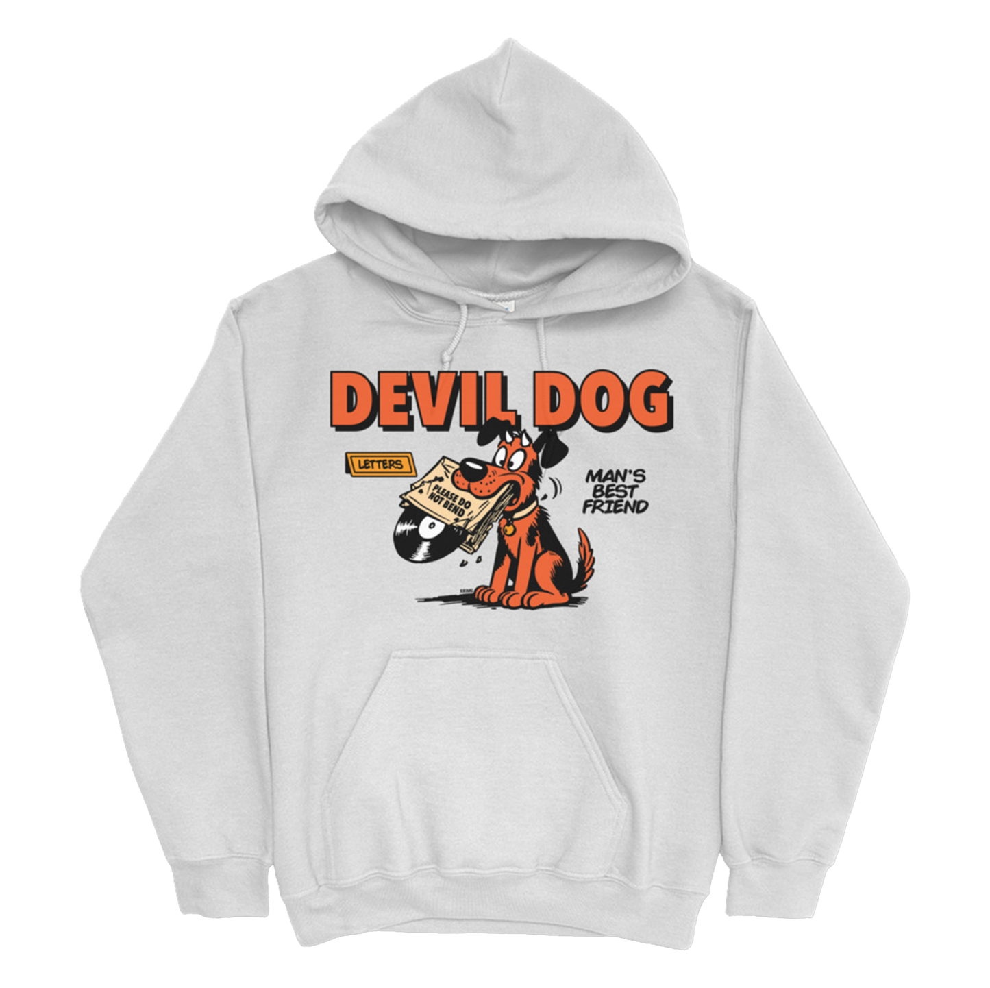 "Man's Best Friend' White Hoodie