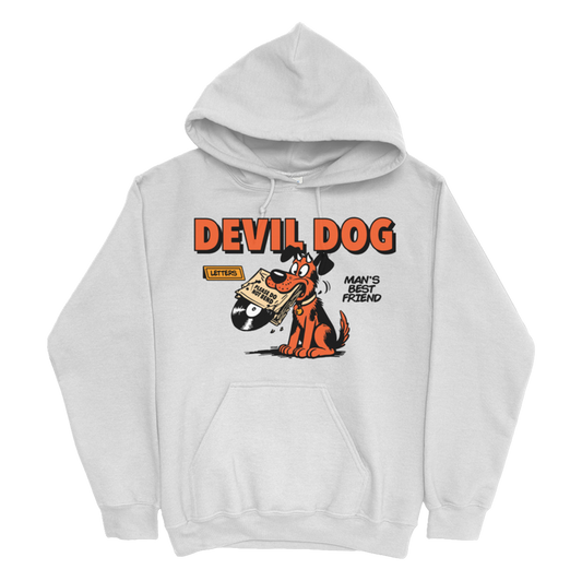 "Man's Best Friend' White Hoodie