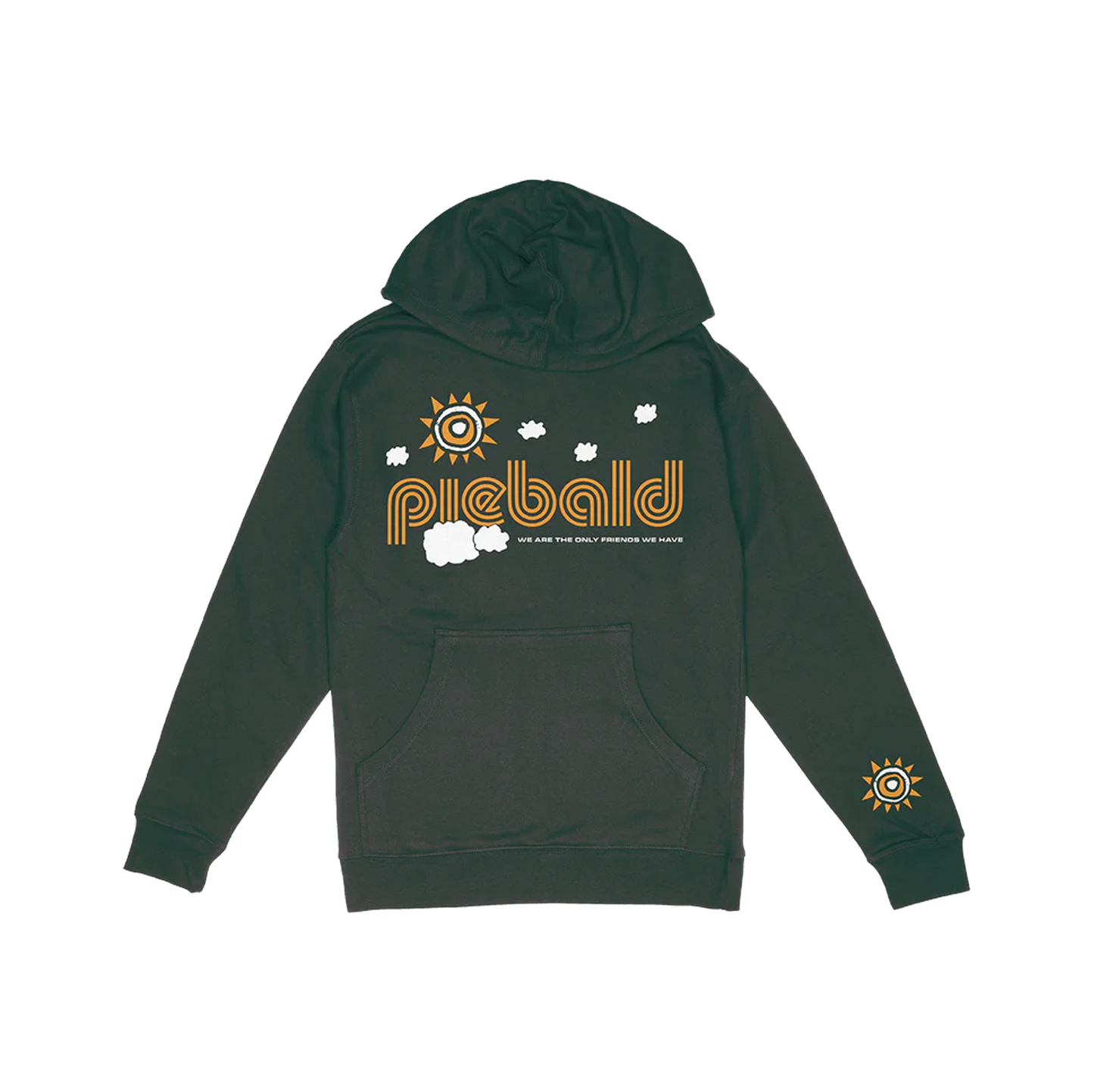 Piebald "Long Nights" Forest Green Hooded Sweatshirt