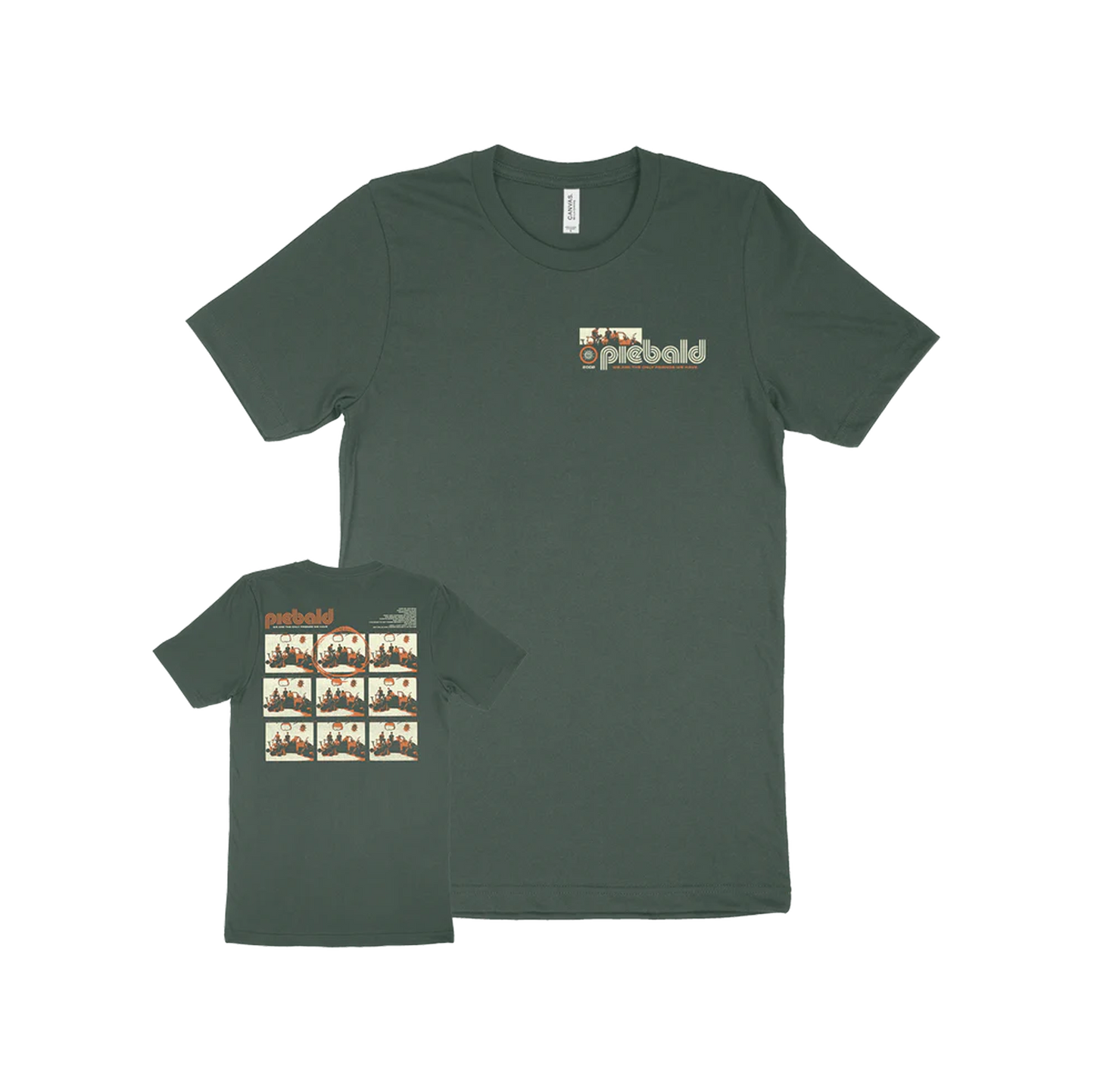 Piebald "American Hearts" Premium Forest T-Shirt