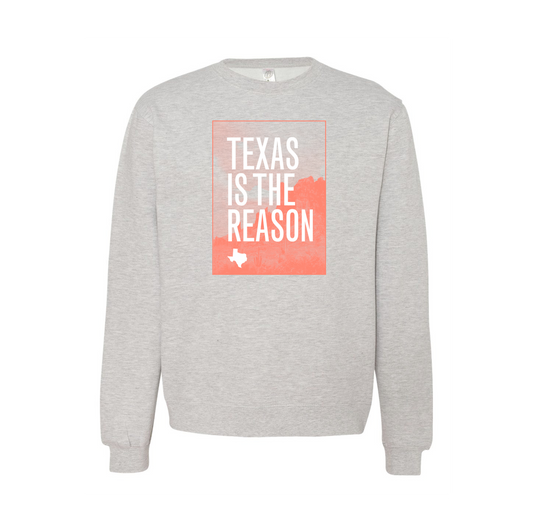 Texas Is The Reason "Logo (Heather Grey)" Crew Sweatshirt