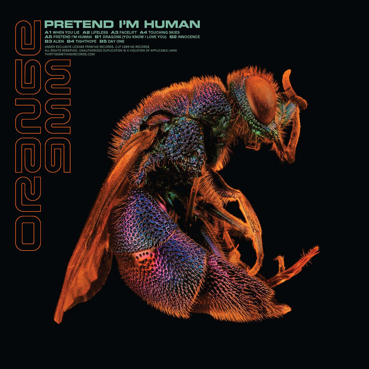 Orange 9mm  "Pretend I'm Human" LP